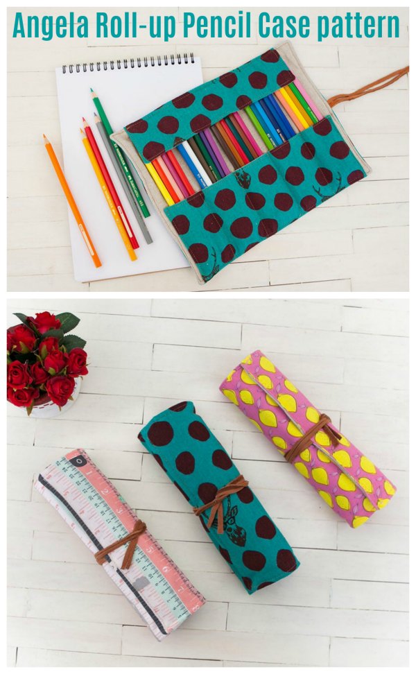 Angela Roll-up Pencil Case Sewing Pattern - Sew Modern Bags